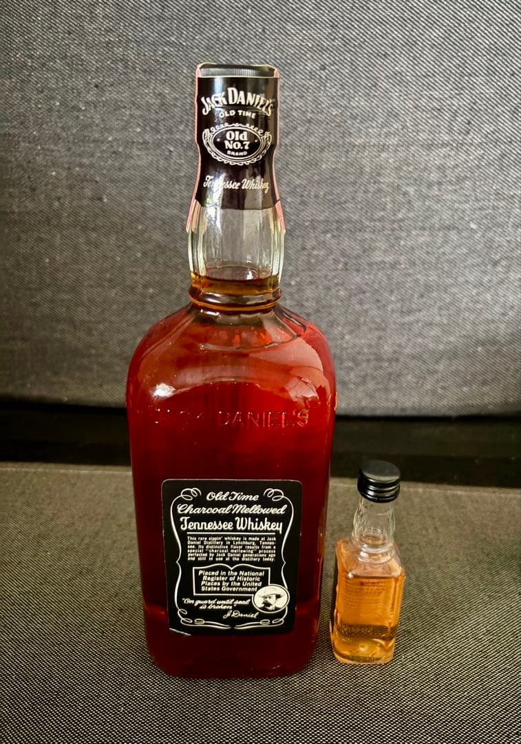 3/27まで　ジャックダニエル 45度　旧旧ボトル　1リットルボトル　未開封